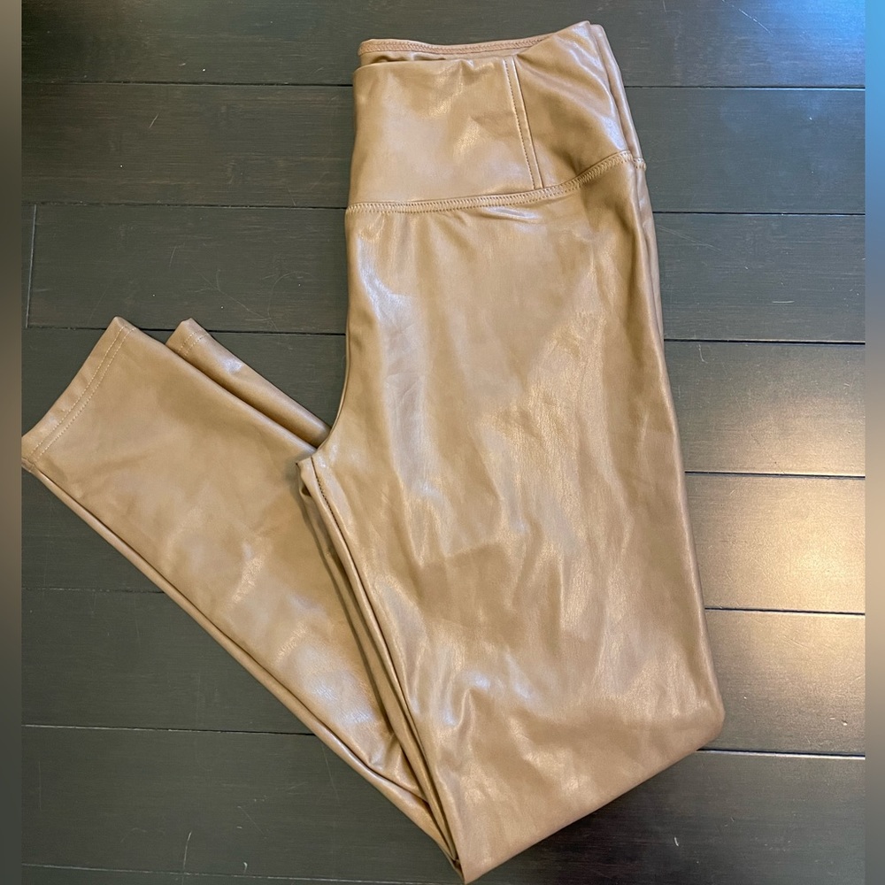 7 For All Mankind Size L Faux Leather Pants